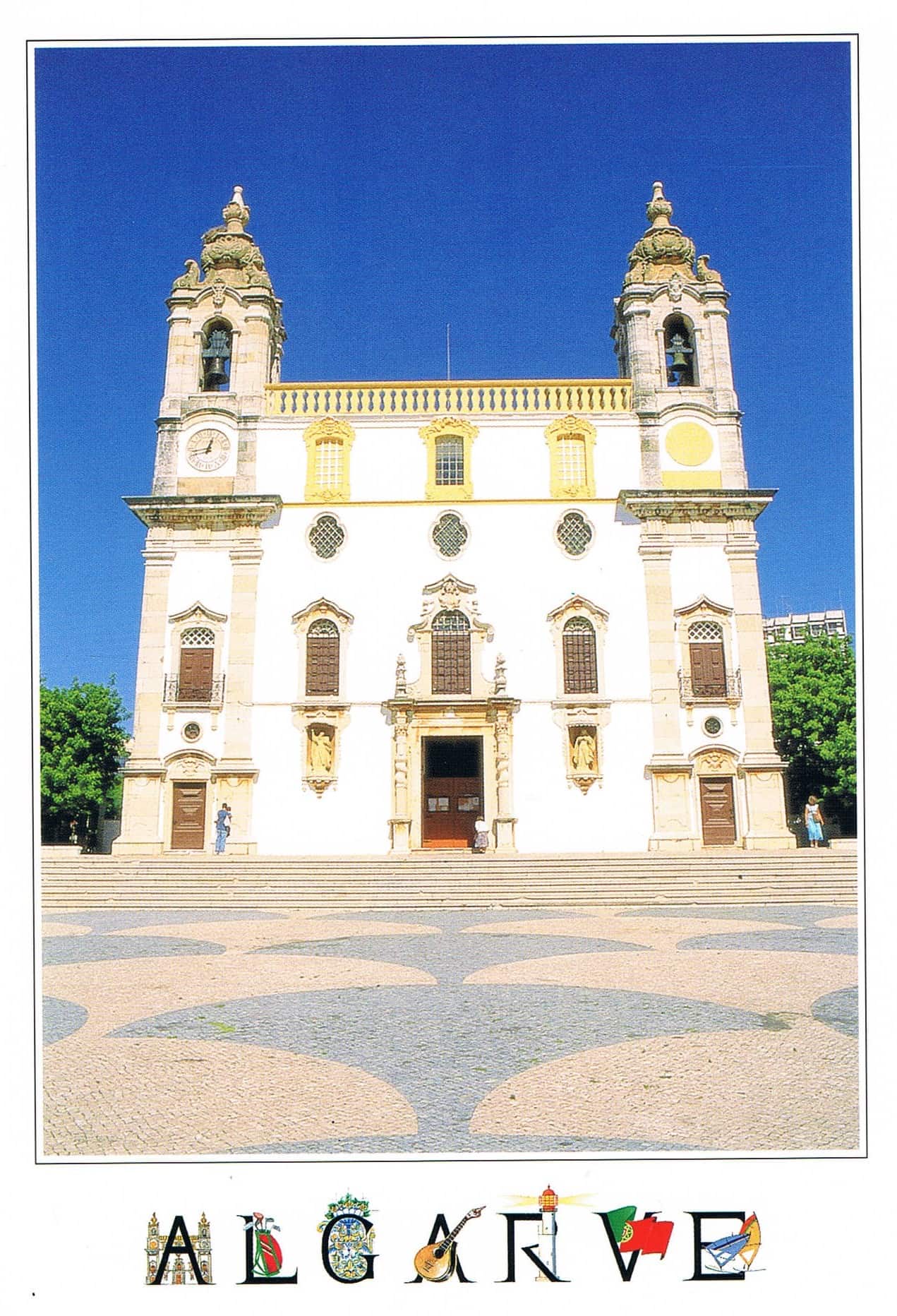 Faro Twin-Towered Historic Church Premium Postcard