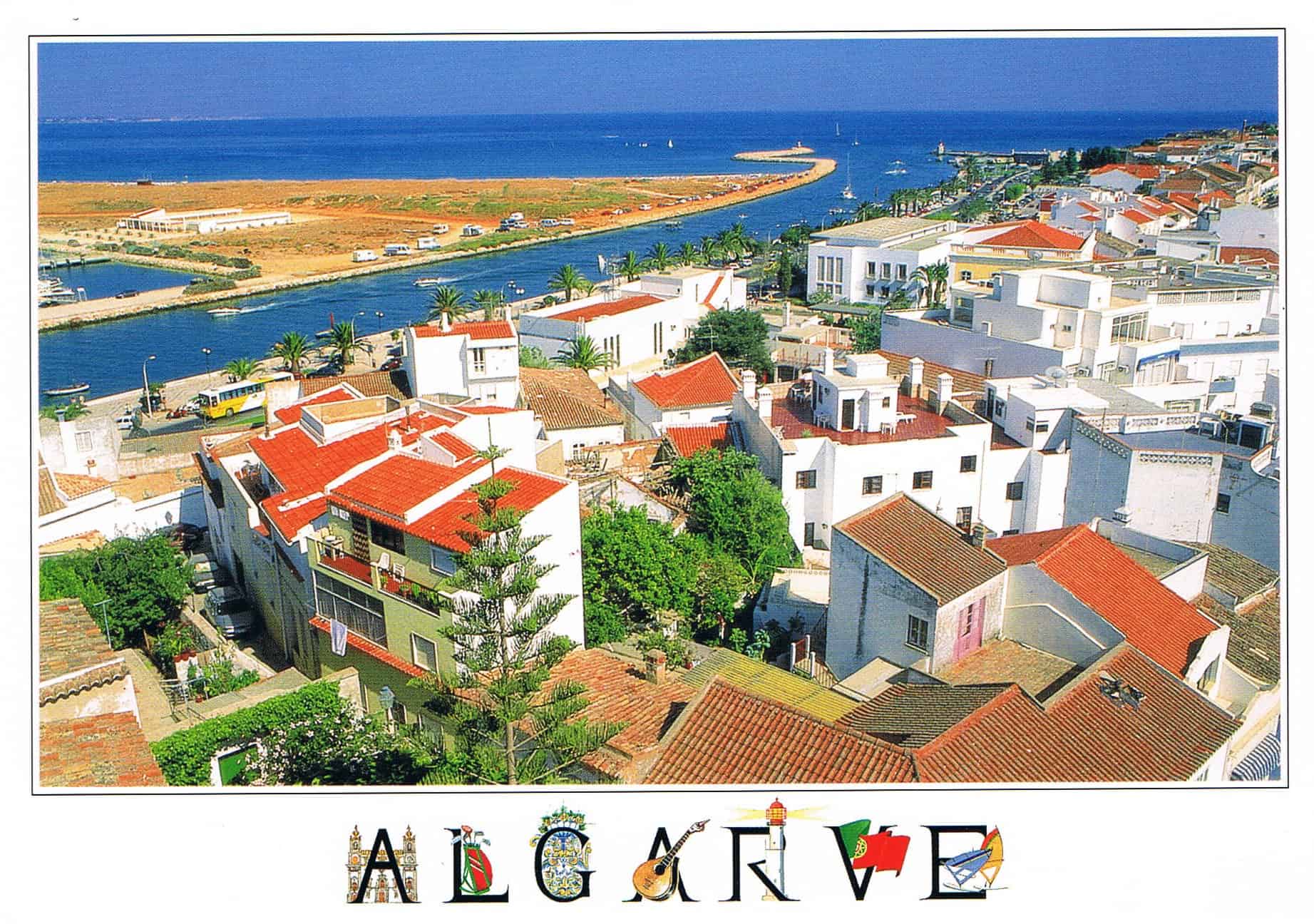 Lagos Harbour and Rooftops Premium Postcard
