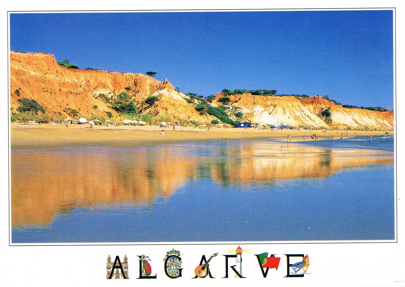 Praia da Falésia Algarve Beach Premium Postcard