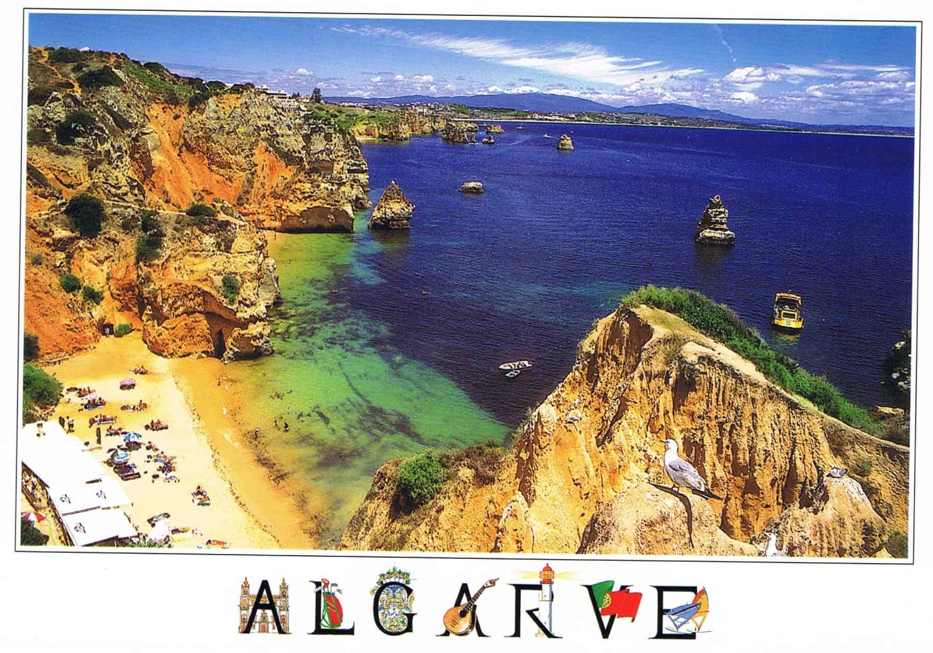 Praia do Camilo Lagos Algarve Premium Postcard