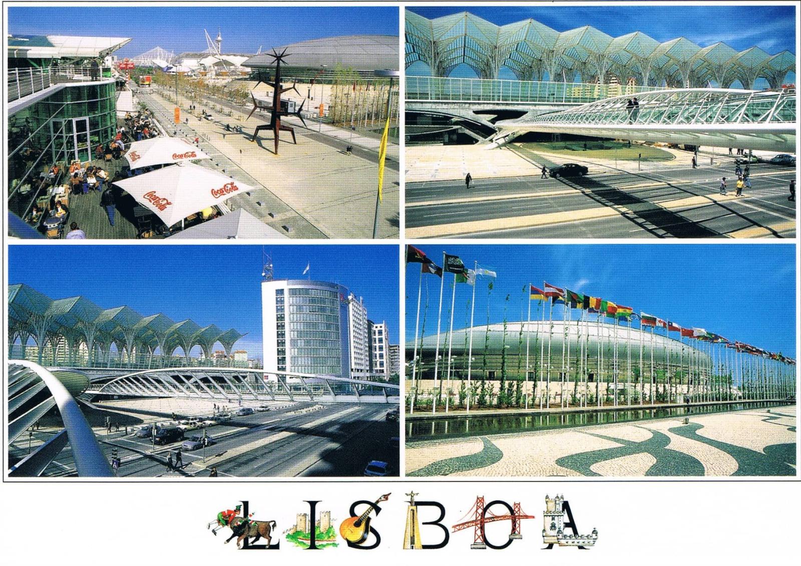Parque das Nações Oriente Station and Vasco da Gama Centre Premium Postcard