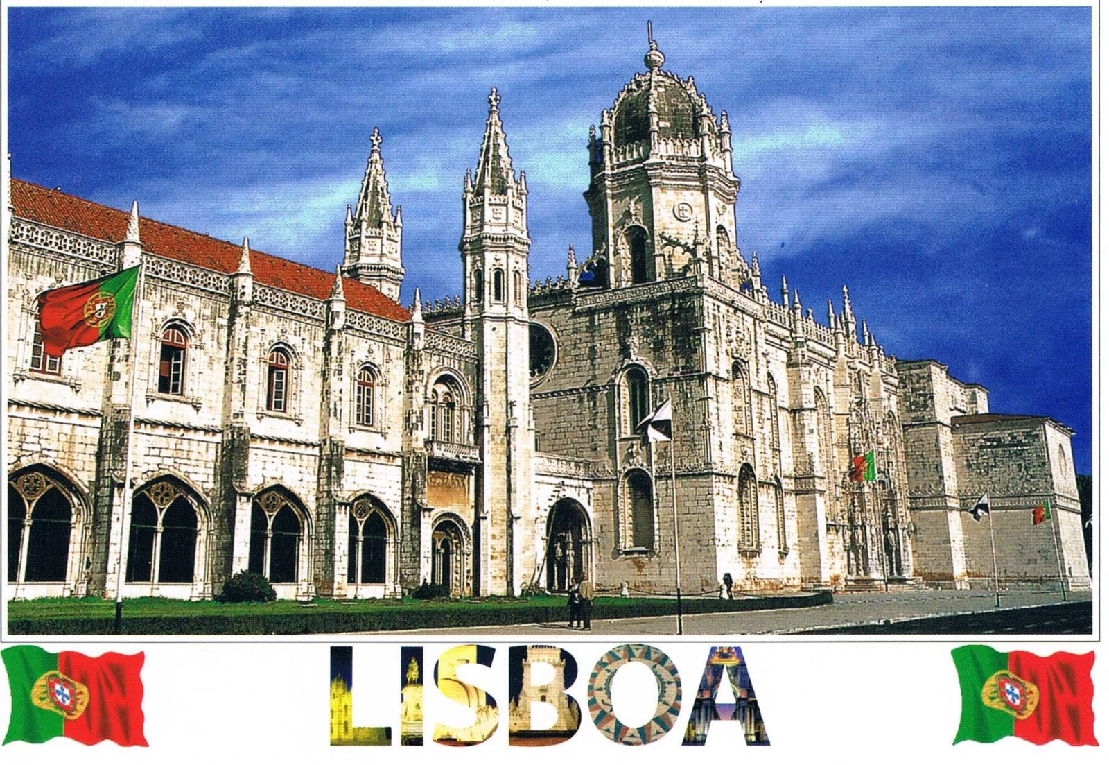 Jerónimos Monastery Lisbon Manueline Façade Premium Postcard