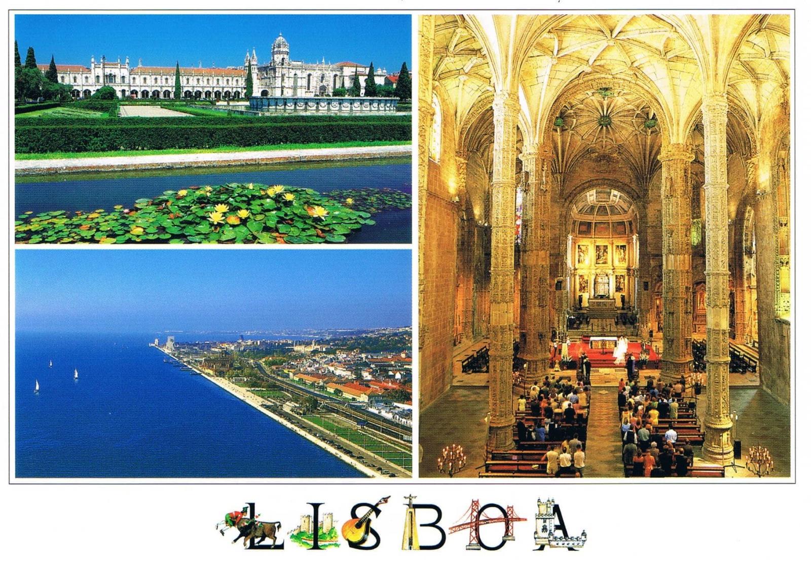 Belém Jerónimos Monastery Church and Riverside Premium Postcard
