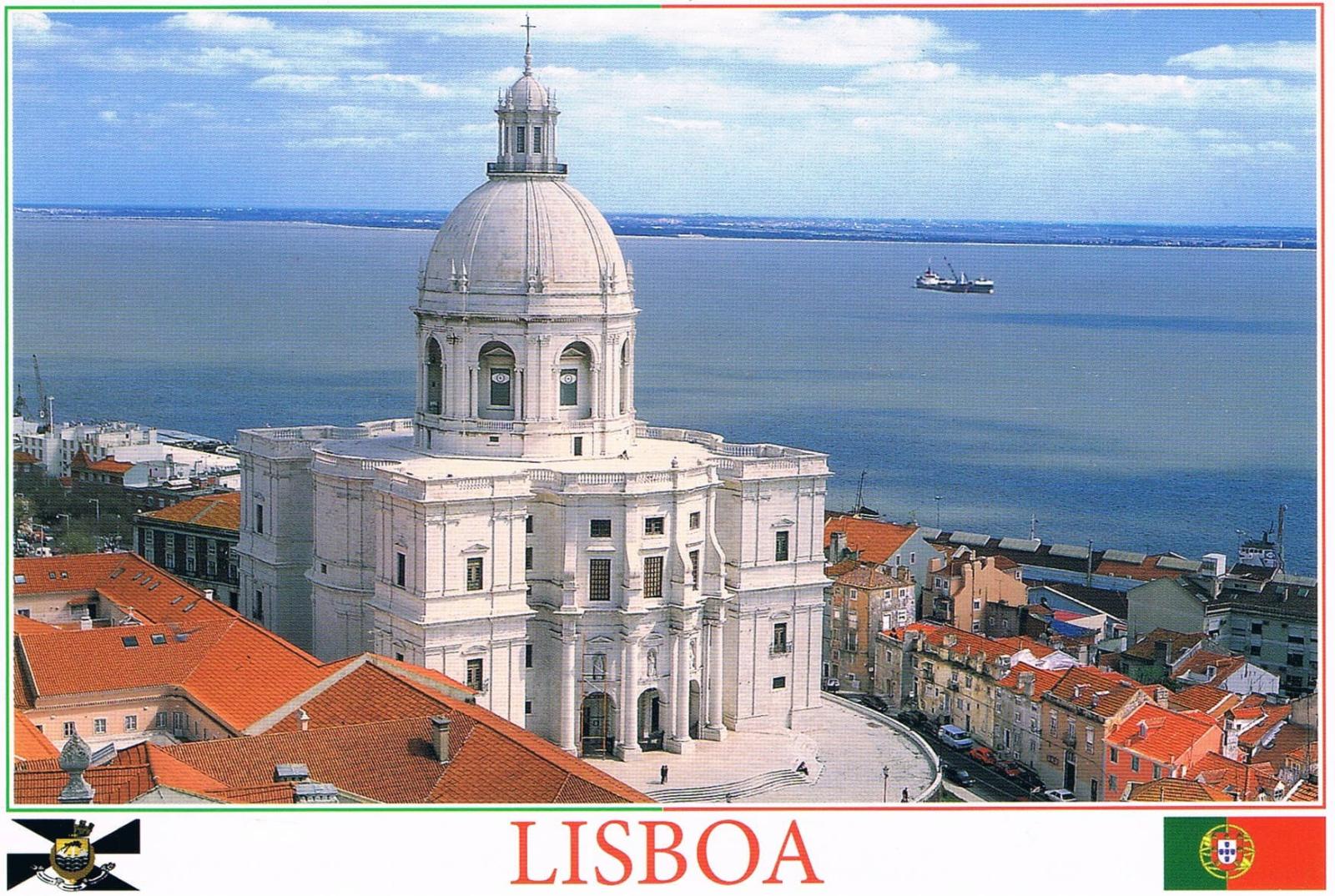 Lisbon National Pantheon Above the Tagus Premium Postcard