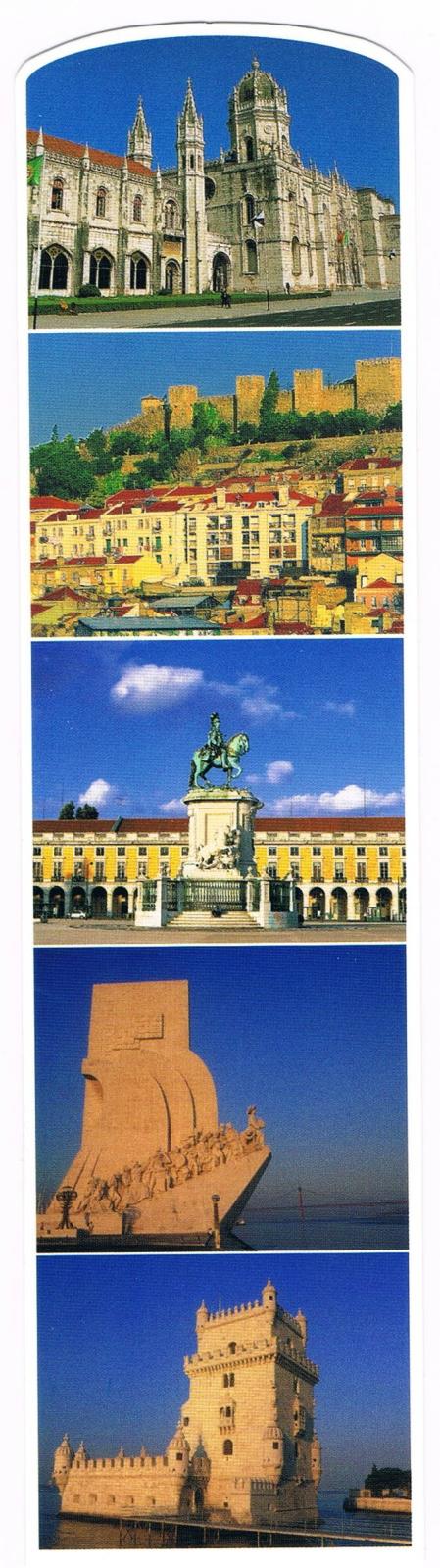 Lisbon Historic Landmarks Photo Collage Premium Paper Bookmark
