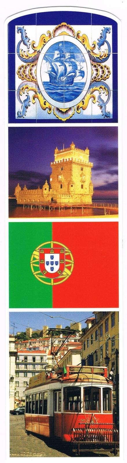 Portuguese Caravels, Belém Tower and Tram Premium Paper Bookmark