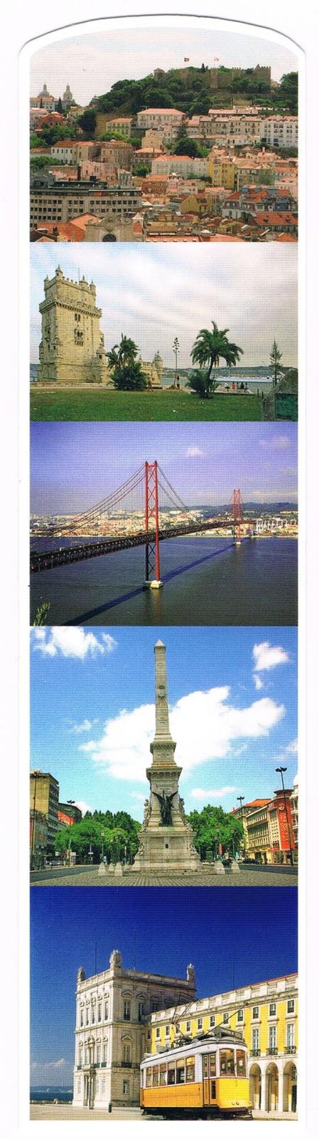 Lisbon Castle, Bridge and Monuments Premium Paper Bookmark