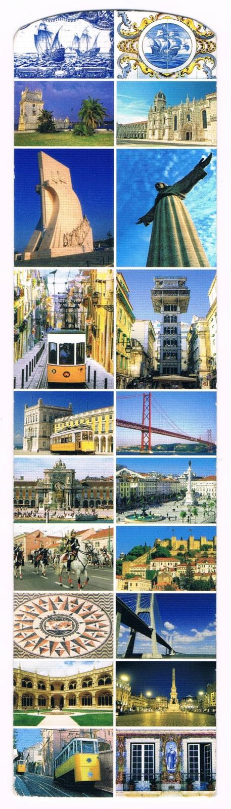 Portugal Landmarks and Coastal Views Premium Paper Bookmark