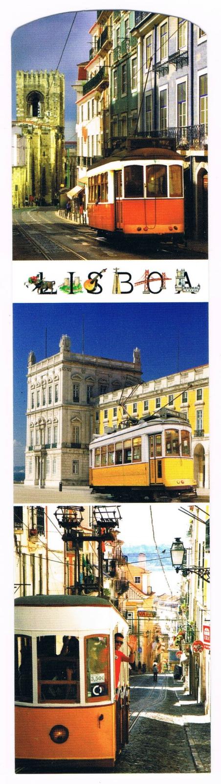 Lisbon Tram & Streets Premium Paper Bookmark