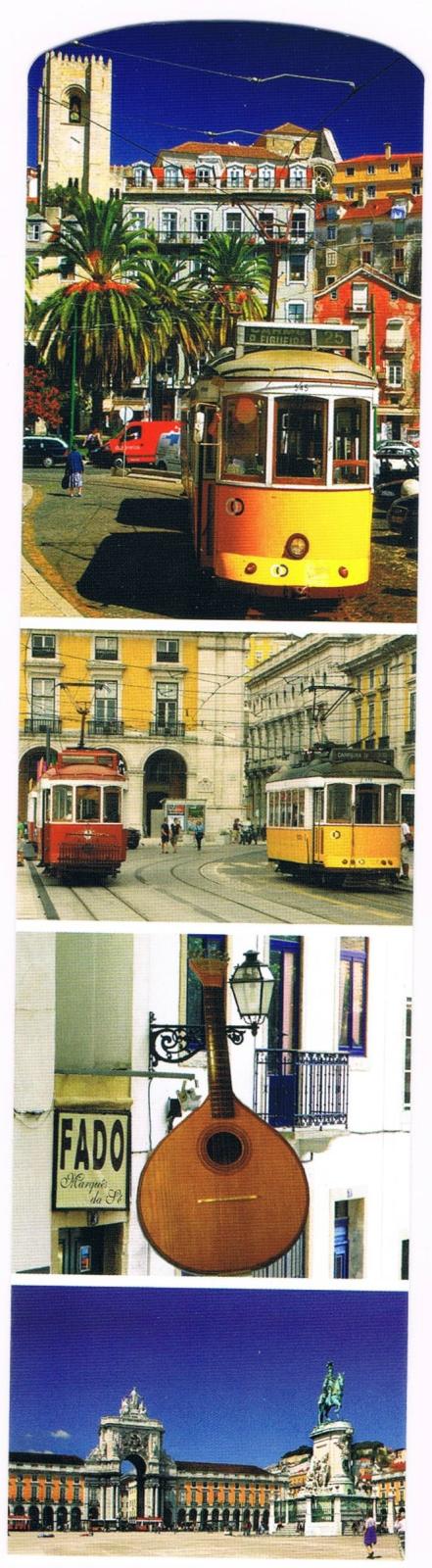 Lisbon Trams & Landmarks Premium Paper Bookmark