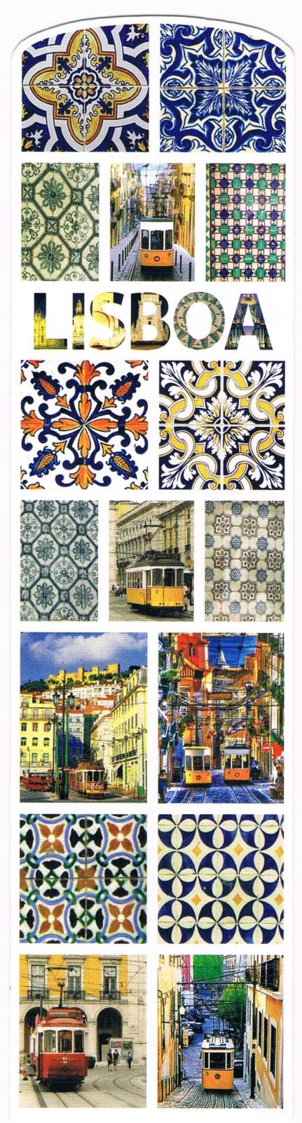 Lisbon Trams & Azulejos Premium Paper Bookmark