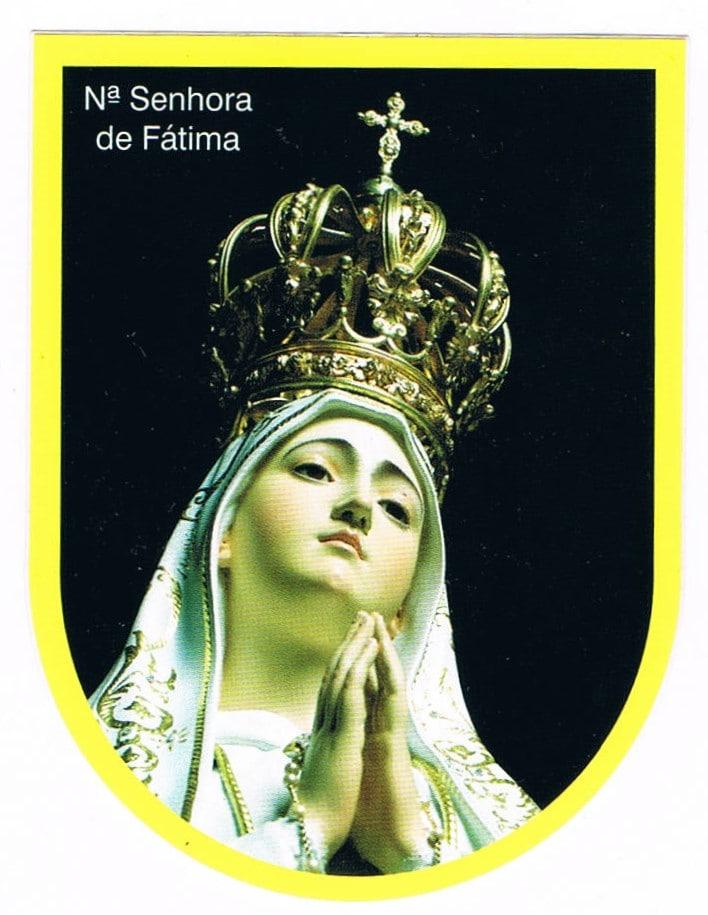Our Lady of Fátima Crowned Statue Sticker