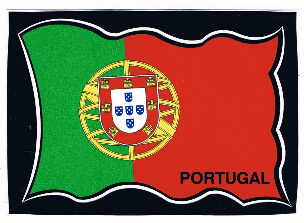 Portugal Waving Flag Sticker