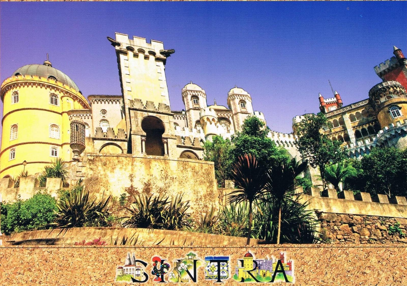 Pena Palace Romantic Towers and Gardens Sintra Premium Postcard