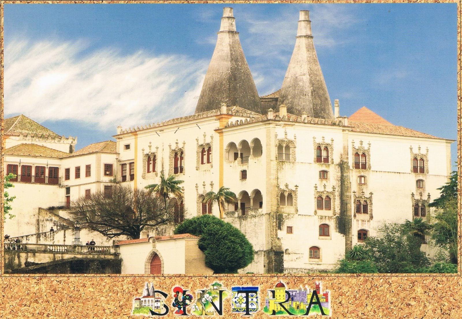 Sintra National Palace Twin Chimneys Premium Postcard