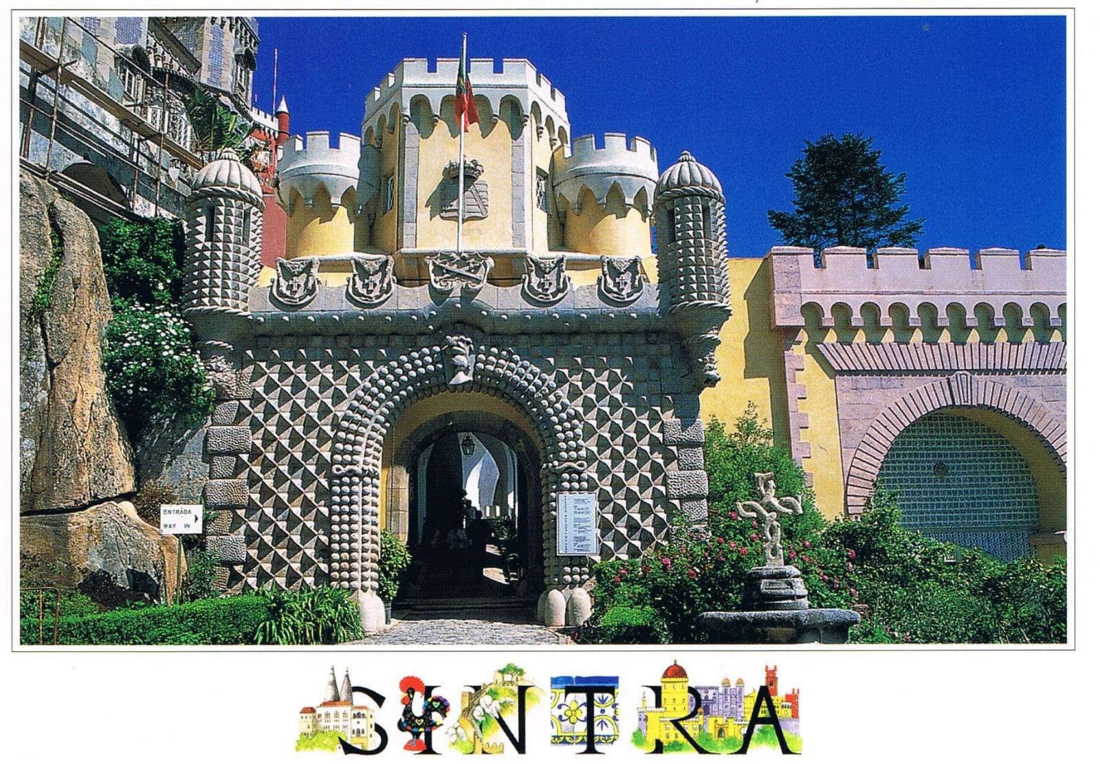 Pena Palace Ornamental Gateway Sintra Premium Postcard