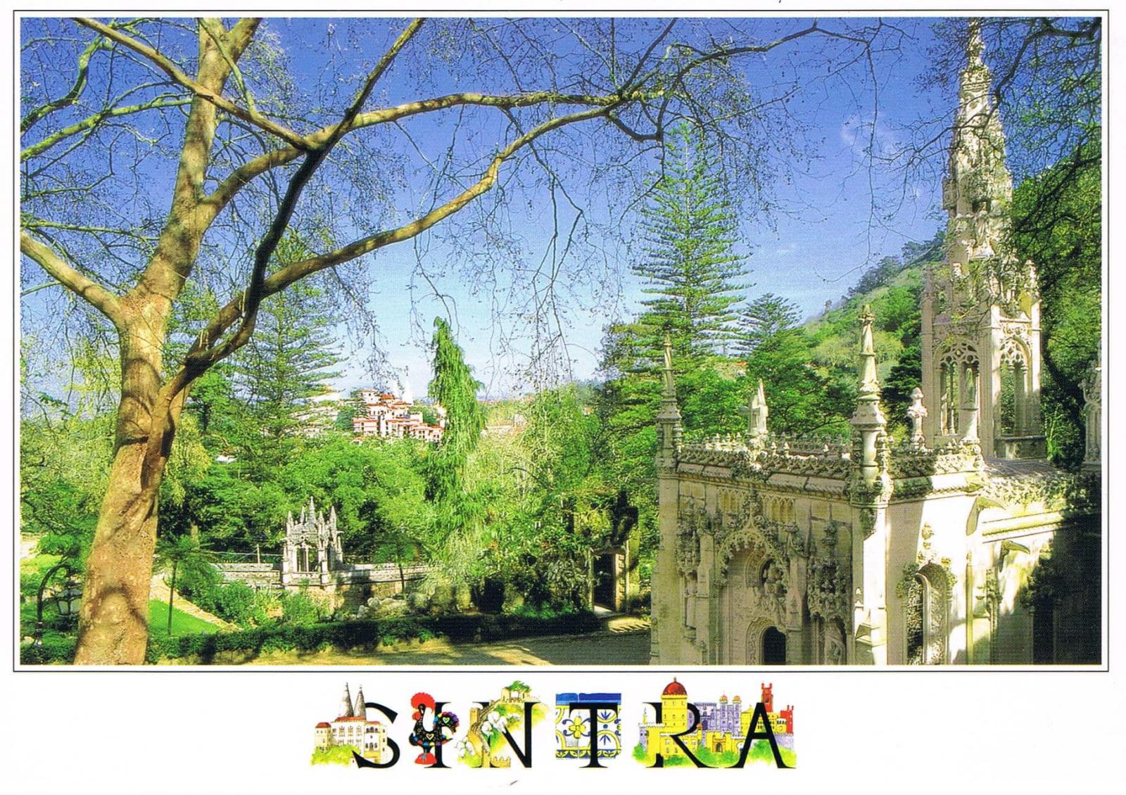 Sintra Mountain Woodland and Historic Architecture Premium Postcard