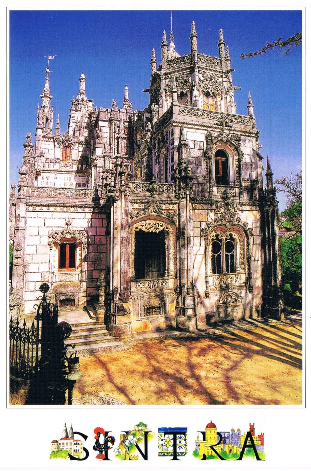 Quinta da Regaleira Gothic Architecture Sintra Premium Postcard