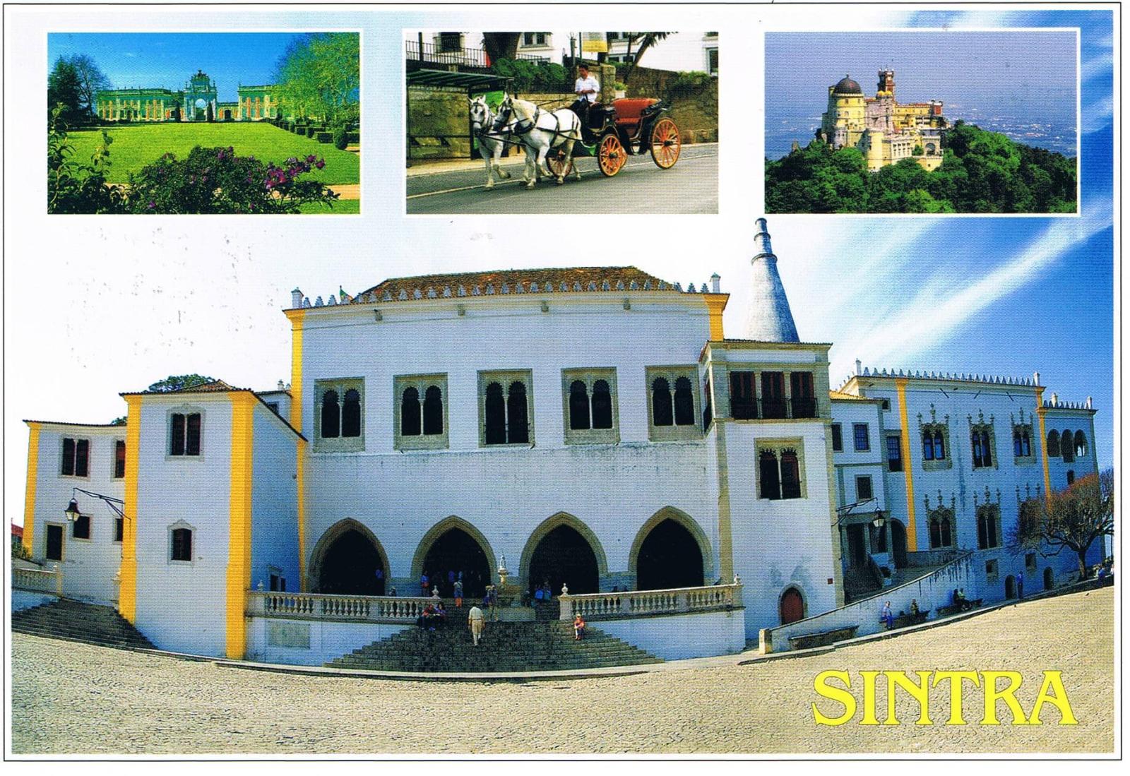 Sintra National Palace and Scenic Views Collage Premium Postcard