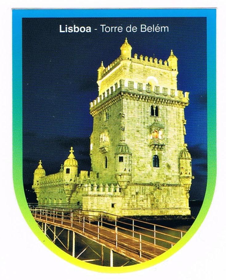 Belém Tower Lisbon at Night Photo Sticker