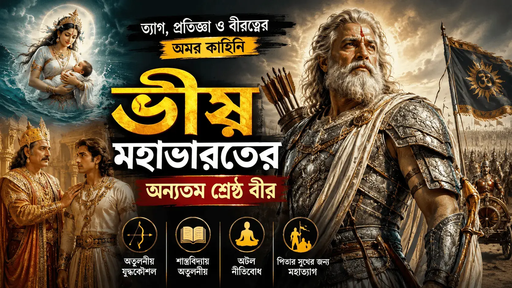 ভীষ্মের আজীবন ব্রহ্মচর্য ও রাজভক্তির প্রতিজ্ঞা: ভক্তি ও নিঃস্বার্থ কর্মের দার্শনিক বিশ্লেষণ