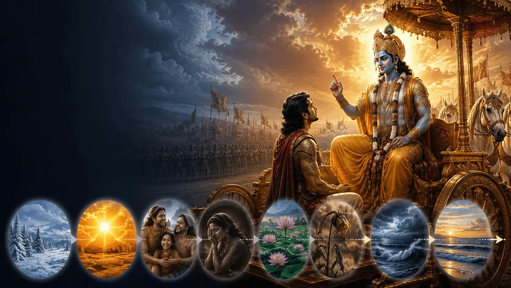 শ্রীমদ্ভগবদ্গীতার দ্বিতীয় অধ্যায়ের চতুর্দশ শ্লোকের ব্যাখ্যা ও গভীর বিশ্লেষণ