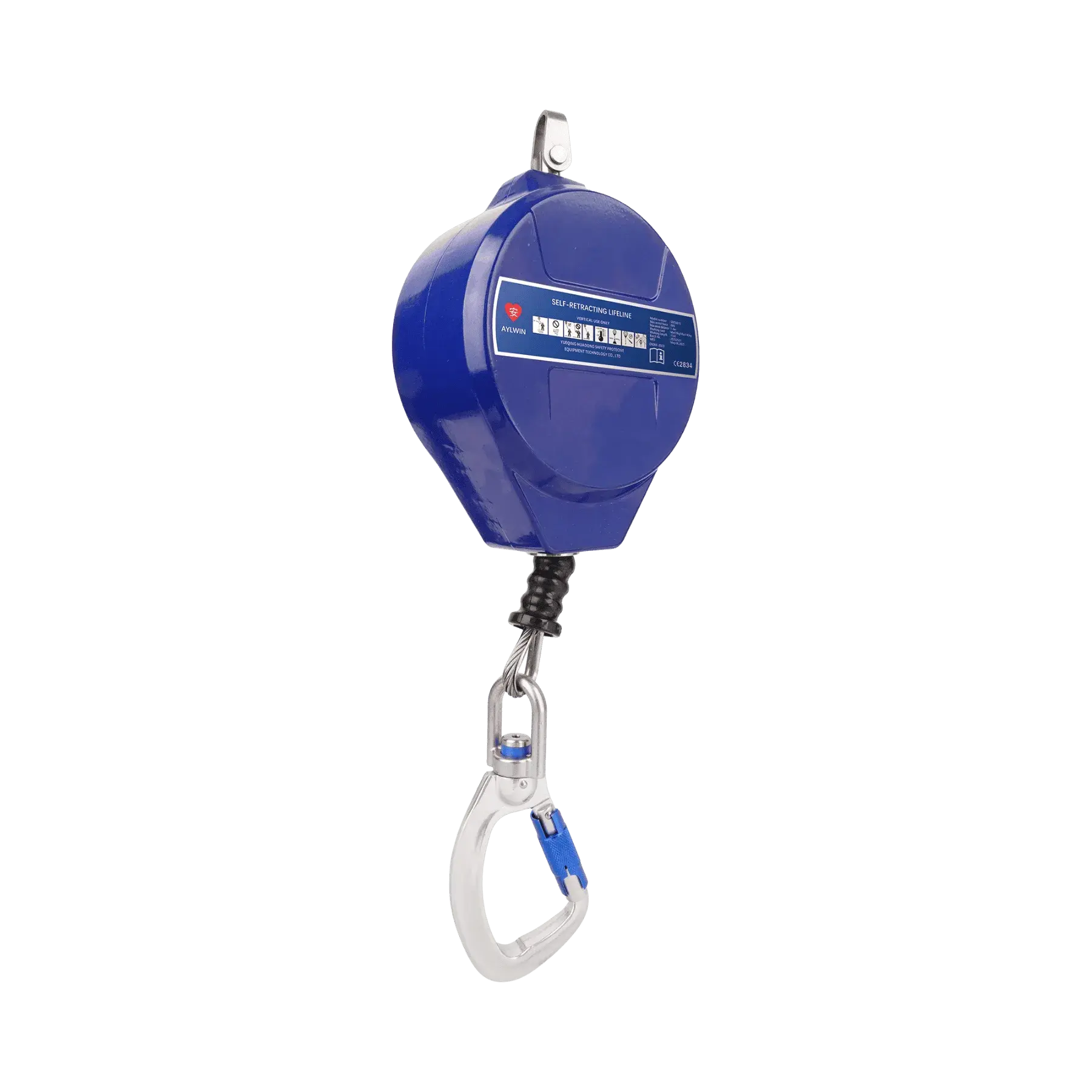 Aylwin SMT6615 Self-Retracting Lifeline 15 m – Aluminum Housing, 4.8 mm Wire Rope, EN 360:2023