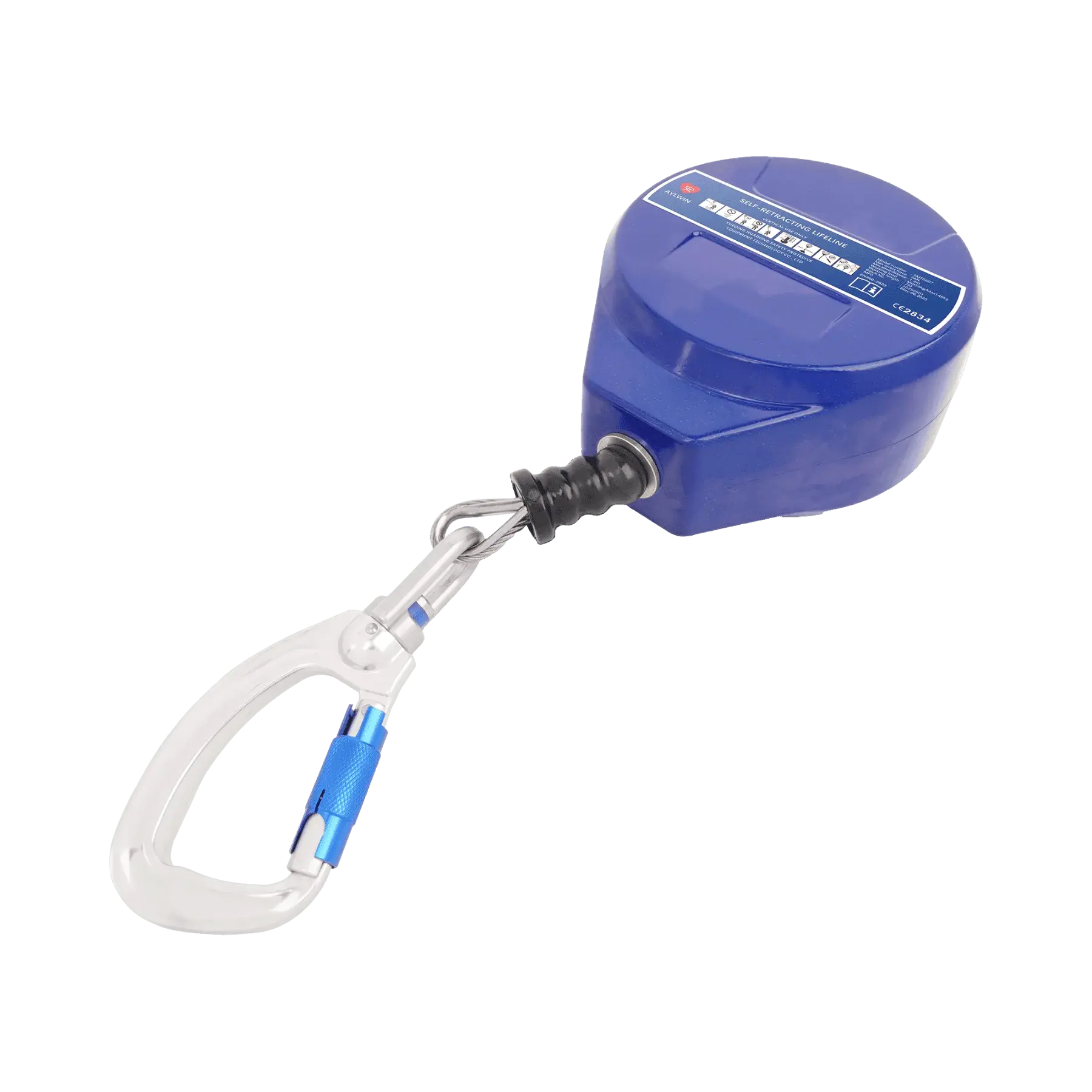 Aylwin SMT6606 Self-Retracting Lifeline 6 m – Aluminum Housing, 4.8 mm Wire Rope, EN 360:2023