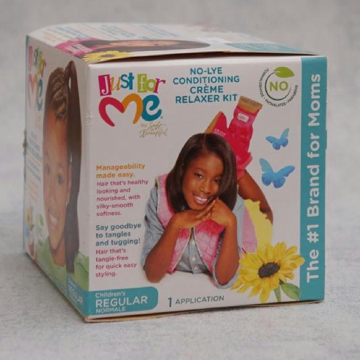 Just For Me No-Lye Conditioning Creme Relaxer Kit Children's Regular 1 Application