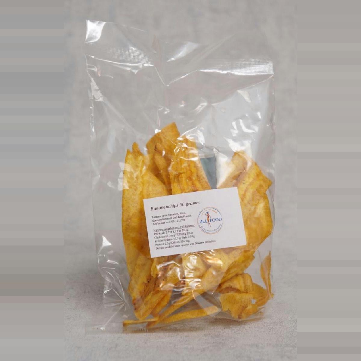 All Food Bananenchips (Green Banana Chips) 50g