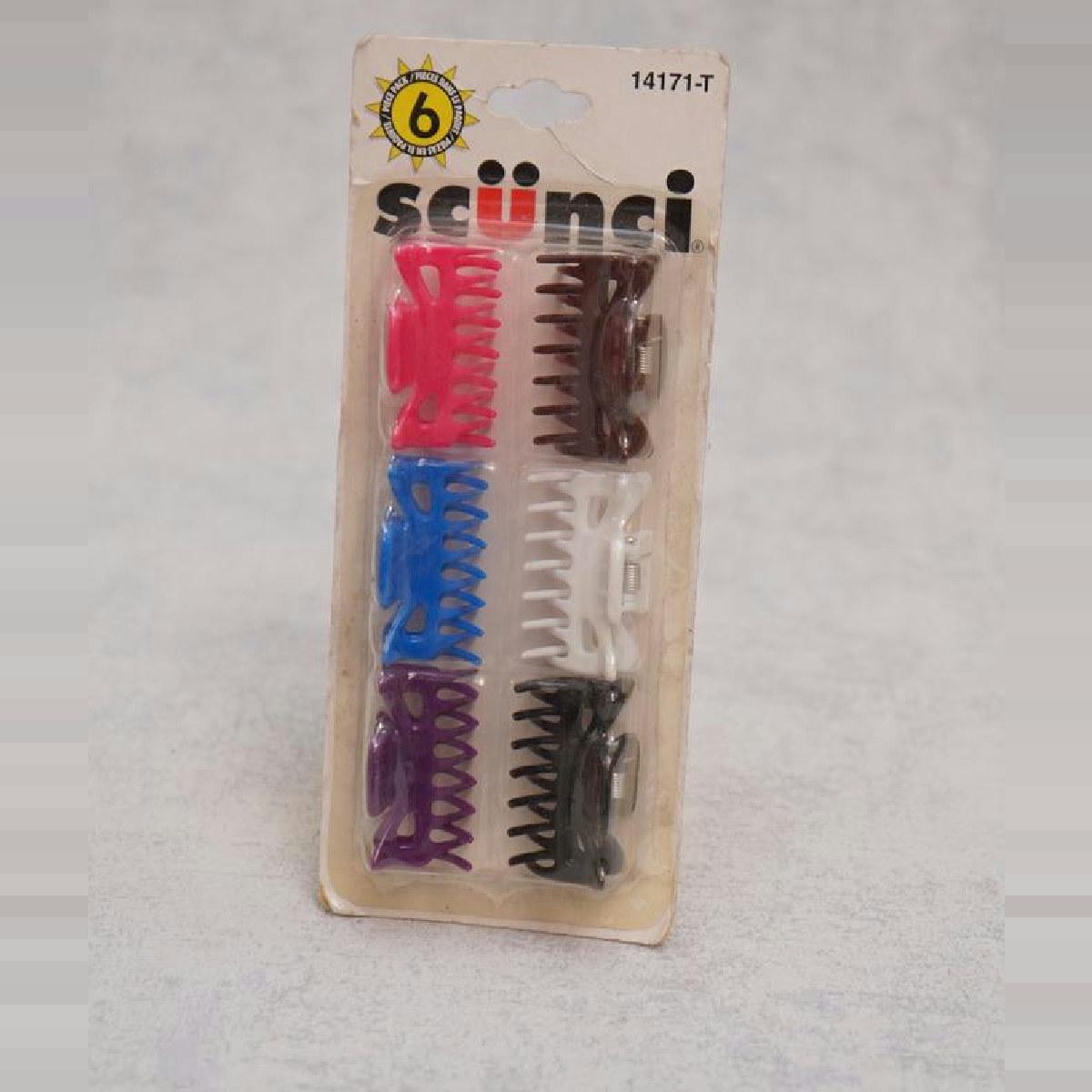 Scunci Mini Jaw Clips 6 Piece Pack