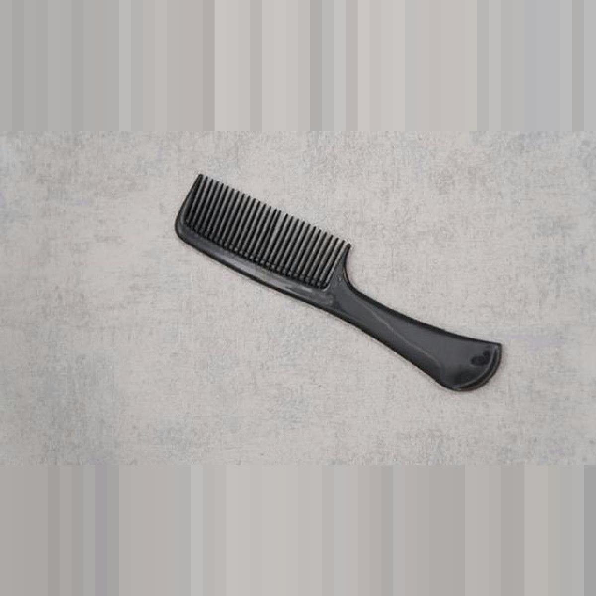 Black Plastic Handle Comb