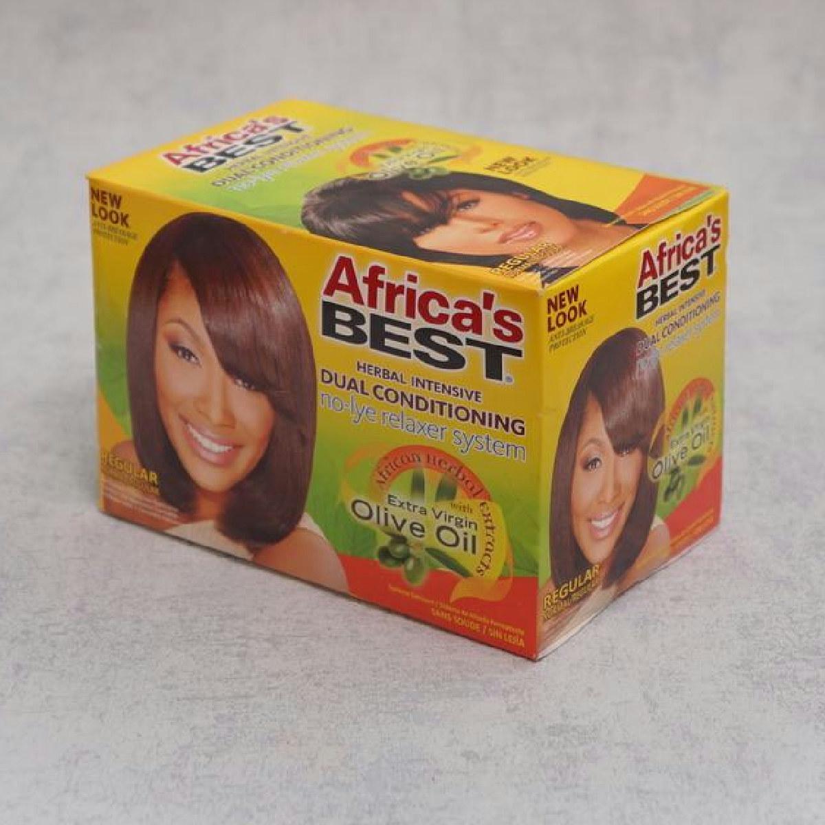 Africa's Best Herbal Intensive Dual Conditioning No-Lye Relaxer System Regular