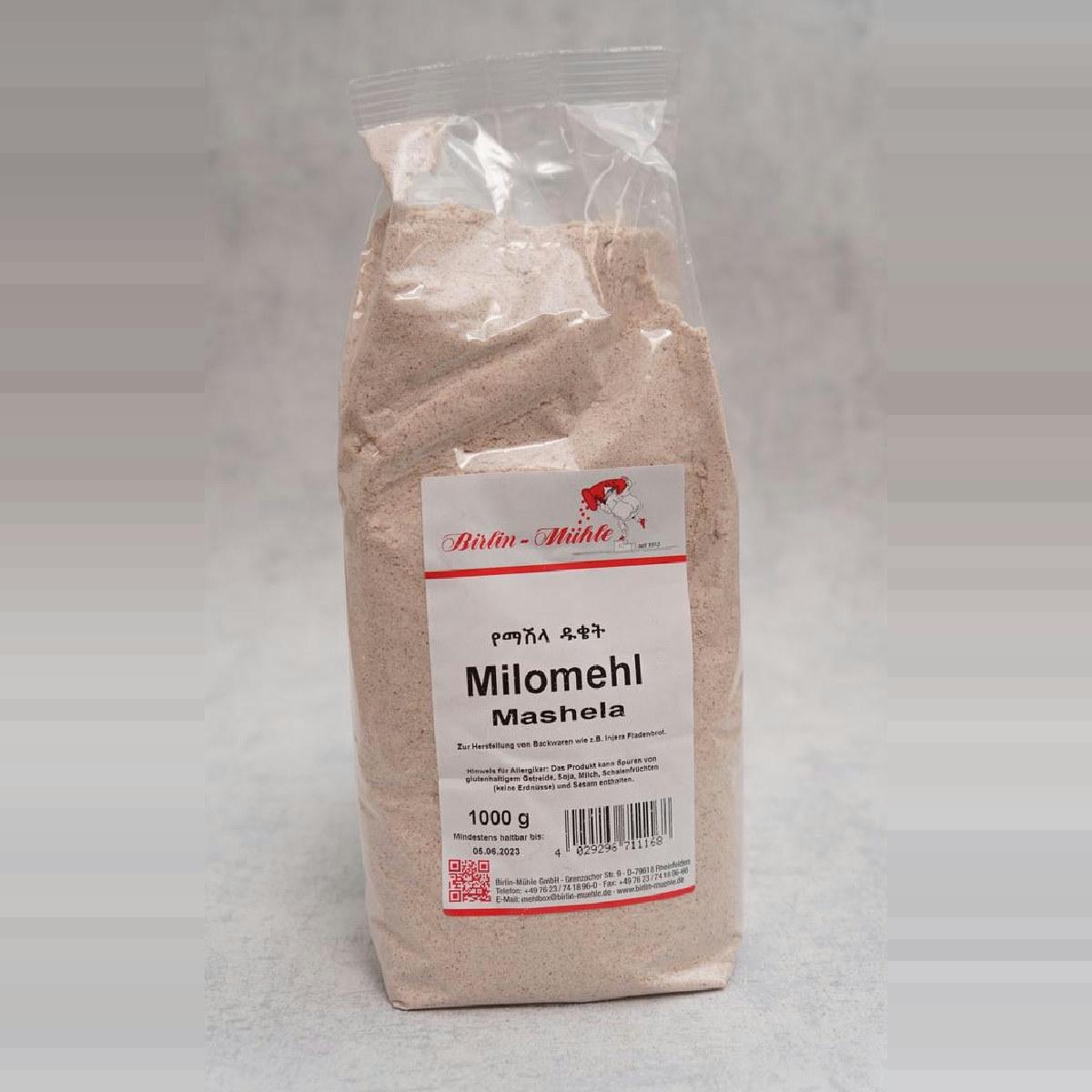 Birlin-Mühle Milomehl Mashela (Sorghum Flour) 1000g