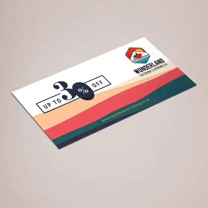 DL flyer printing in Dorset on silk or uncoated stock, 150gsm to 350gsm — 99 x 210mm, single or double sided, from £27