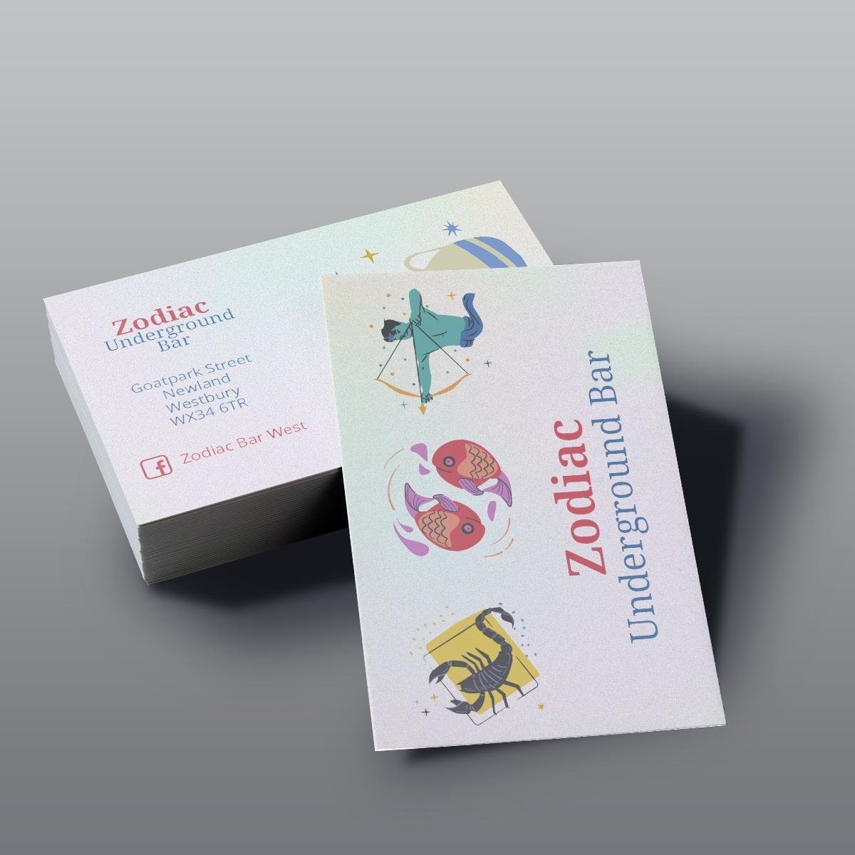 Premium double-sided business cards — 350gsm with matt, gloss or soft-touch lamination, free collection or tracked UK delivery, from £27