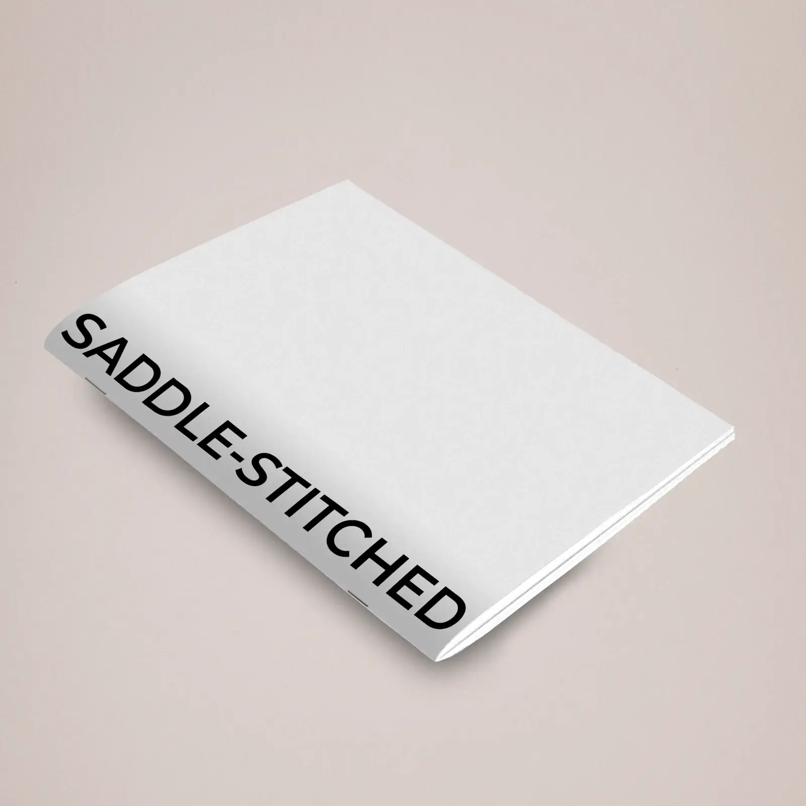 Saddle-stitched A5 booklet printing, 28 pages — 5 sizes A6 to A4, self-cover or silk cover upgrade, from £189