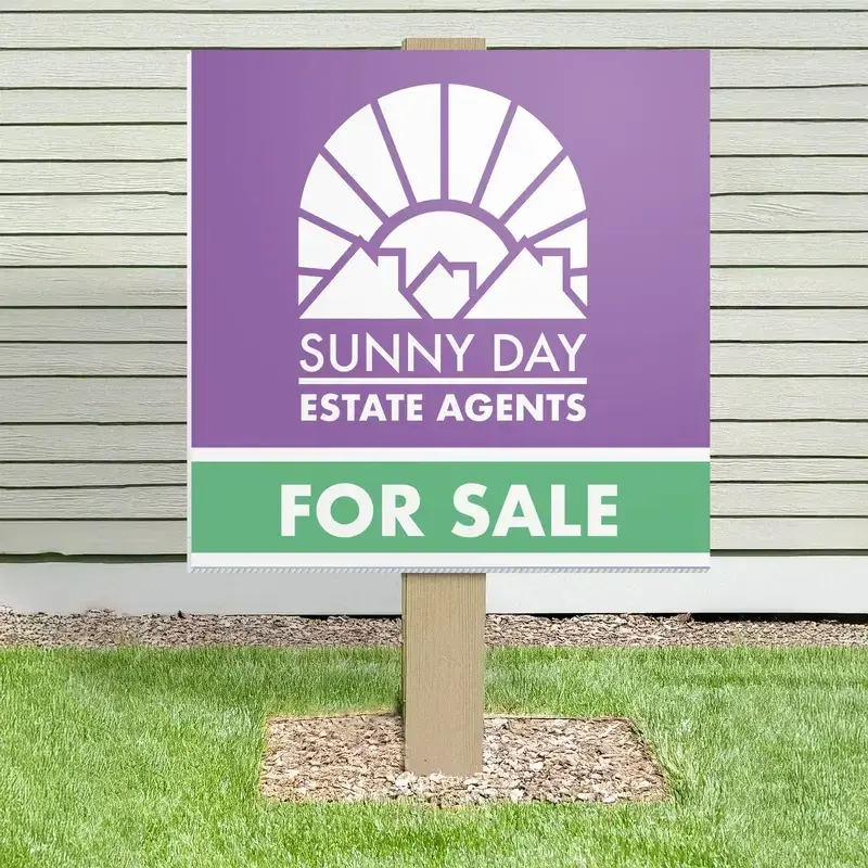 Correx sign printing in Dorset — 4mm and 6mm fluted polypropylene, A2 to A0, site boards and estate agent signs