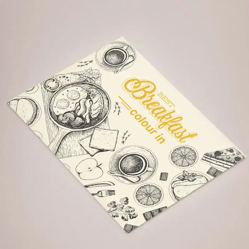 Printed placemat printing in Dorset — A3, 120gsm uncoated or 150gsm silk, from £55