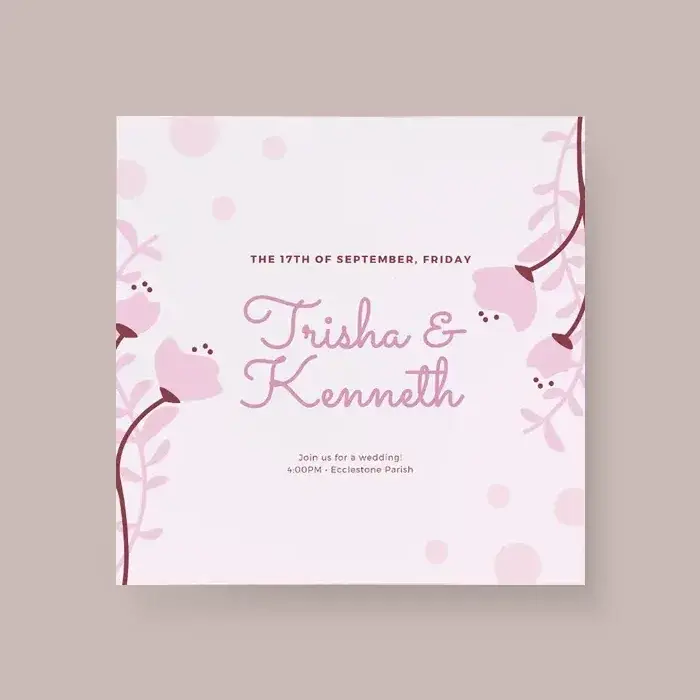 RSVP card printing in Dorset — 350gsm silk board, A7 & A6, single or double sided, from £34
