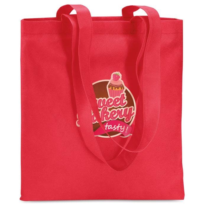 80g/m² Nonwoven Shopping Bag printed with your logo — screen printing, from £170