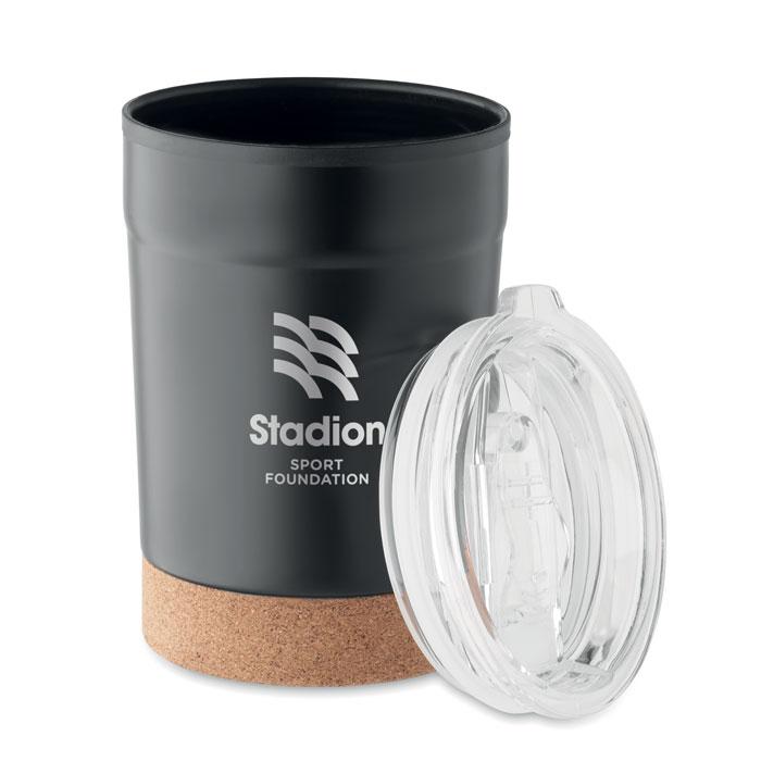 Double Wall Tumbler 300ml printed with your logo — round laser printing, from £388