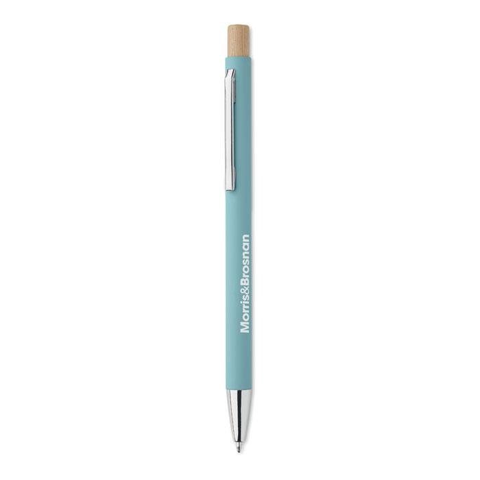 Recycled Aluminium Ball Pen printed with your logo — laser engraving, from £148