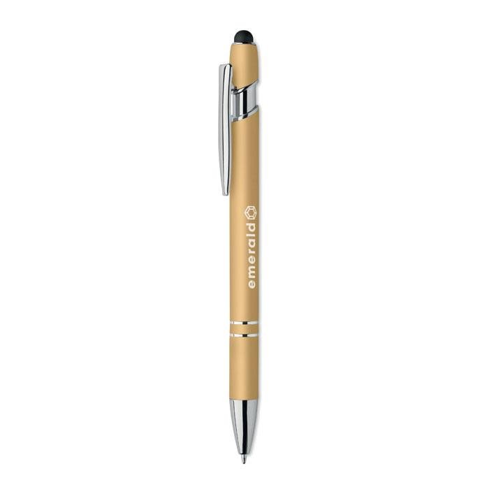 Recycled Aluminium Stylus Pen printed with your logo — laser engraving, from £140