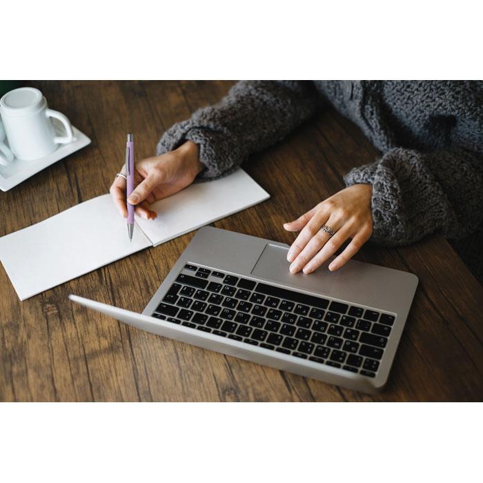 Recycled Aluminium Ball Pen printed with your logo — laser engraving, from £132