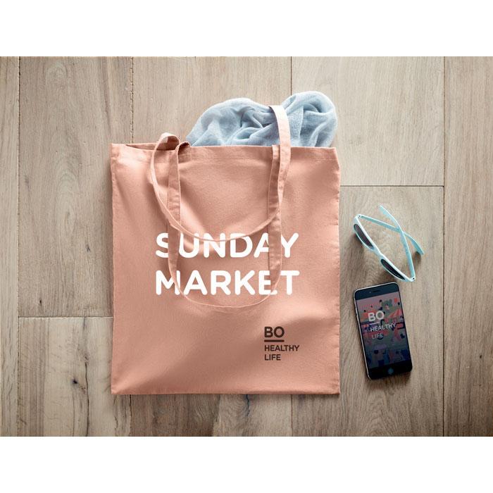 Organic Cotton Shopping Bag printed with your logo — screen printing, from £244