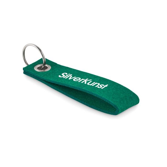 RPET Felt Key Ring printed with your logo — screen printing, from £171