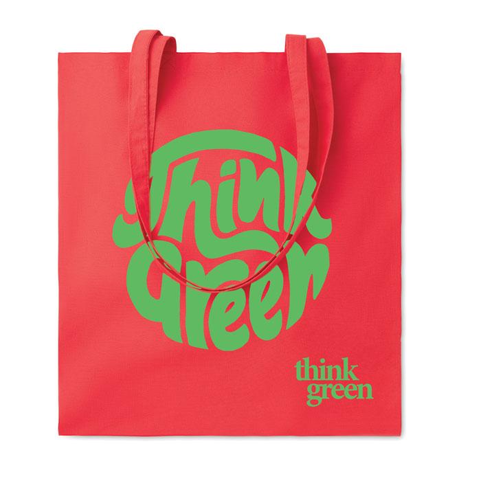 Organic Cotton Shopping Bag EU printed with your logo — screen printing, from £347