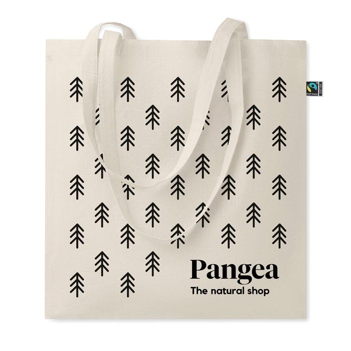 Shopping Bag Fairtrade 140g printed with your logo — screen printing, from £231