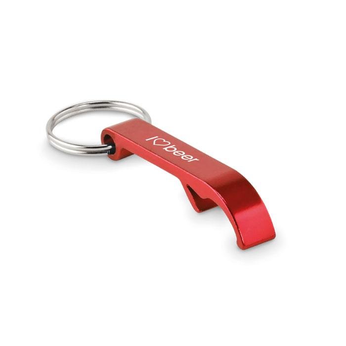Recycled Aluminium Key Ring printed with your logo — laser engraving, from £135